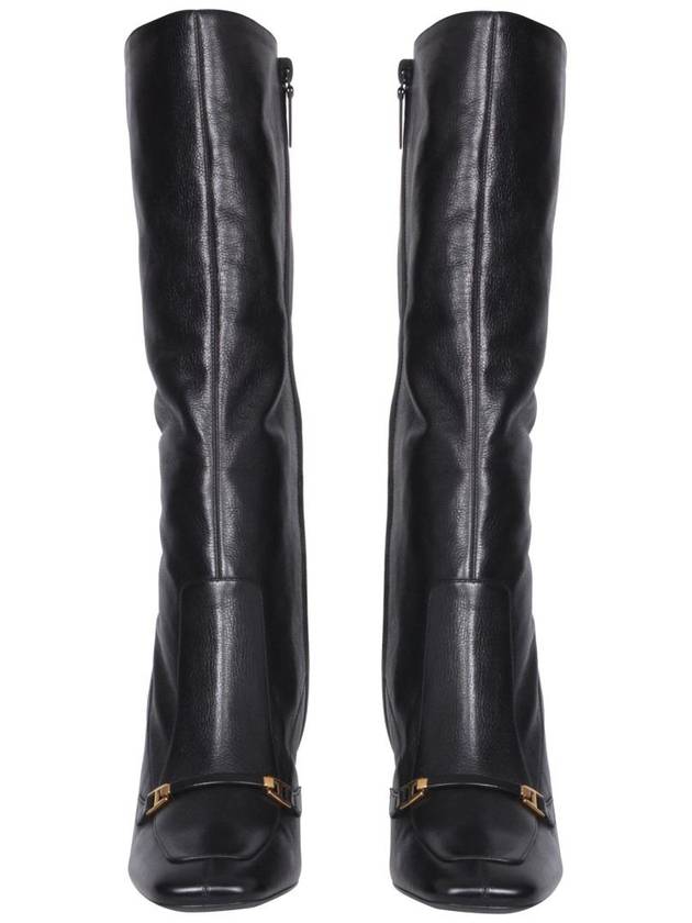 Saint Laurent Women's Camden Heel Long Boots Black