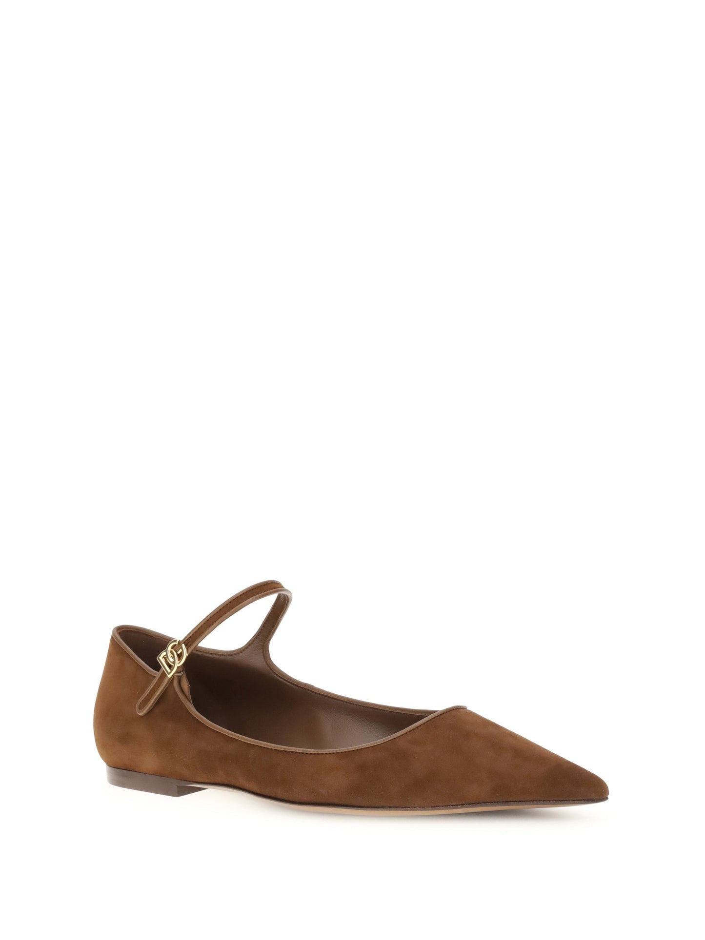 Dolce & Gabbana Women Suede And Nappa Leather Ballerinas