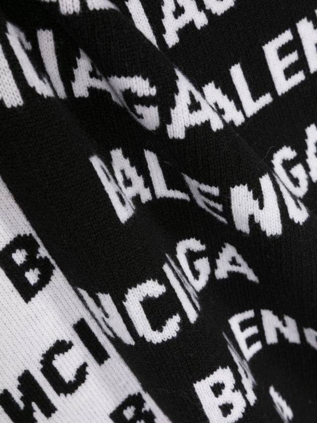 Balenciaga intarsia knit wool blend scarf 766446T1673