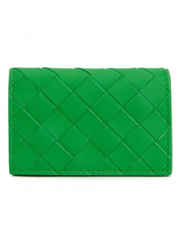 Bottega Veneta Intrecciato Folding Card Wallet Green