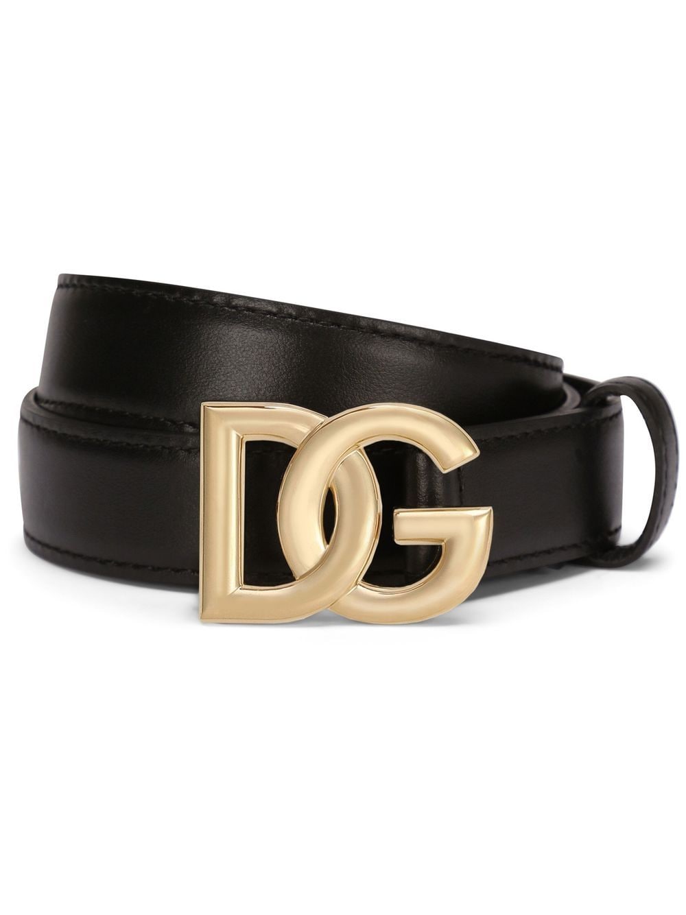 Dolce & Gabbana Women Dg Logo Leather Belt