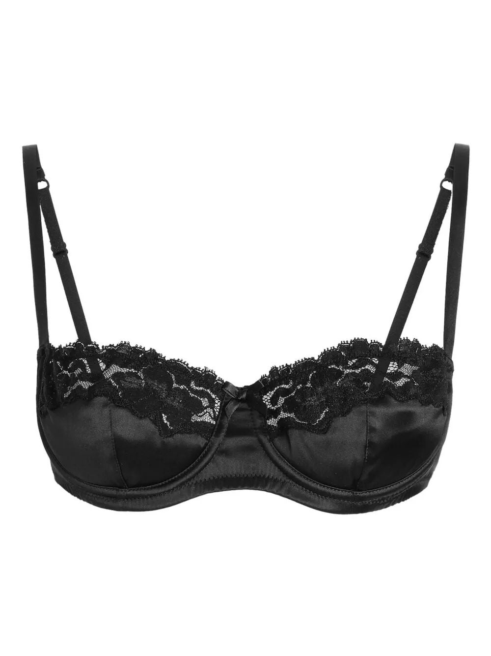Dolce & Gabbana Women Satin And Lace Balconette Bra