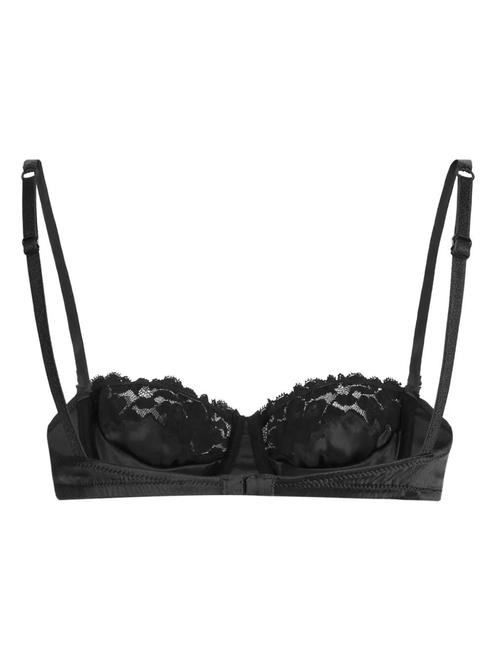 Dolce & Gabbana Women Satin And Lace Balconette Bra
