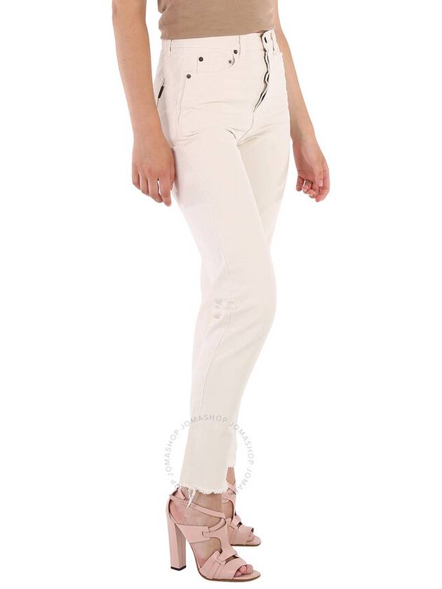 Saint Laurent Saint Laurent Distressed Straight-Leg Jeans, Waist Size 28"