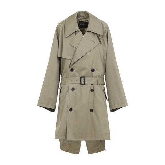 Balenciaga Draped Neck Trench Women