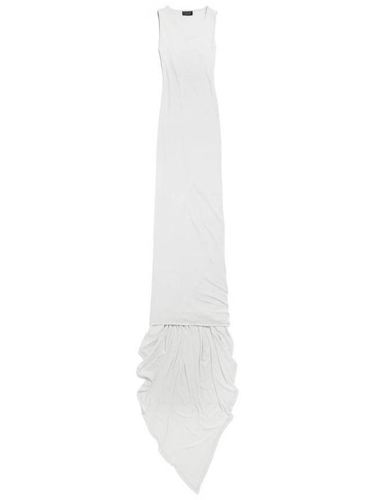 Balenciaga CB tank top long dress light gray
