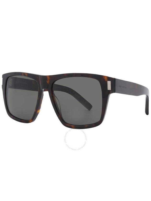Saint Laurent Saint Laurent Grey Square Ladies Sunglasses SL 424 002 56