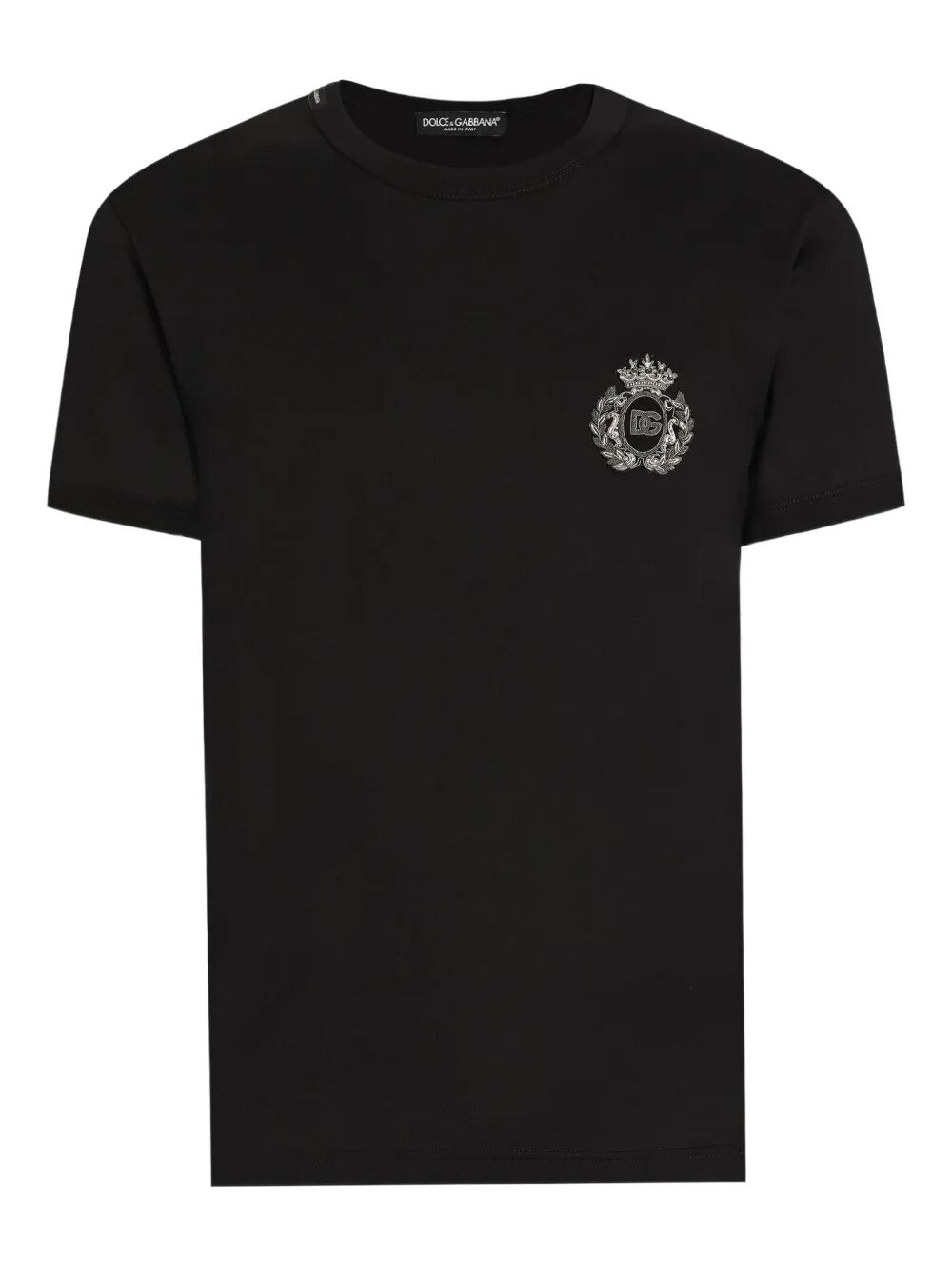Dolce & Gabbana Men Logo-Patch Cotton T-Shirt