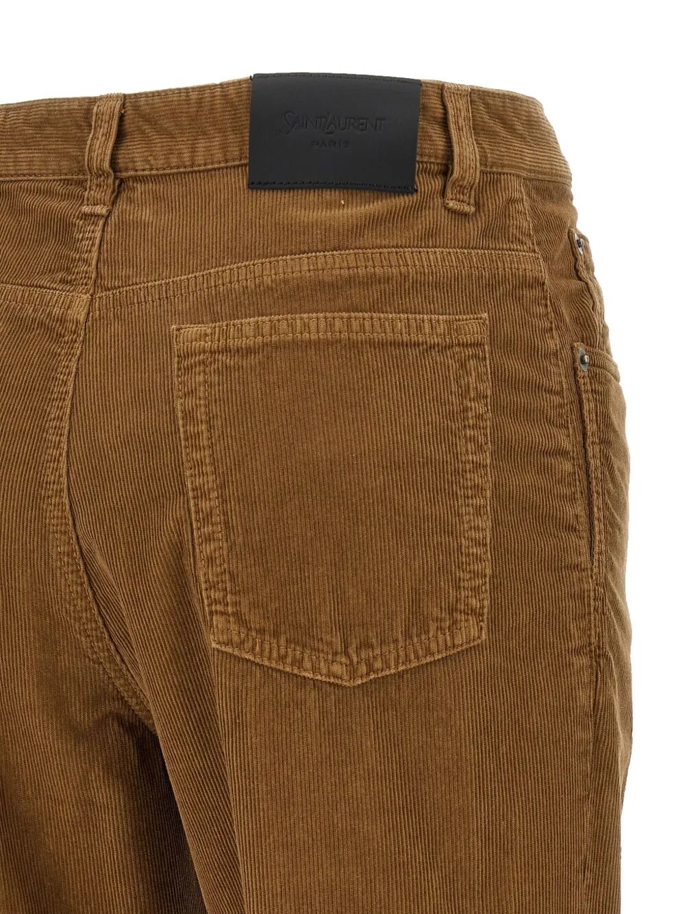 Saint Laurent Women Clyde High-Waisted Corduroy Pants