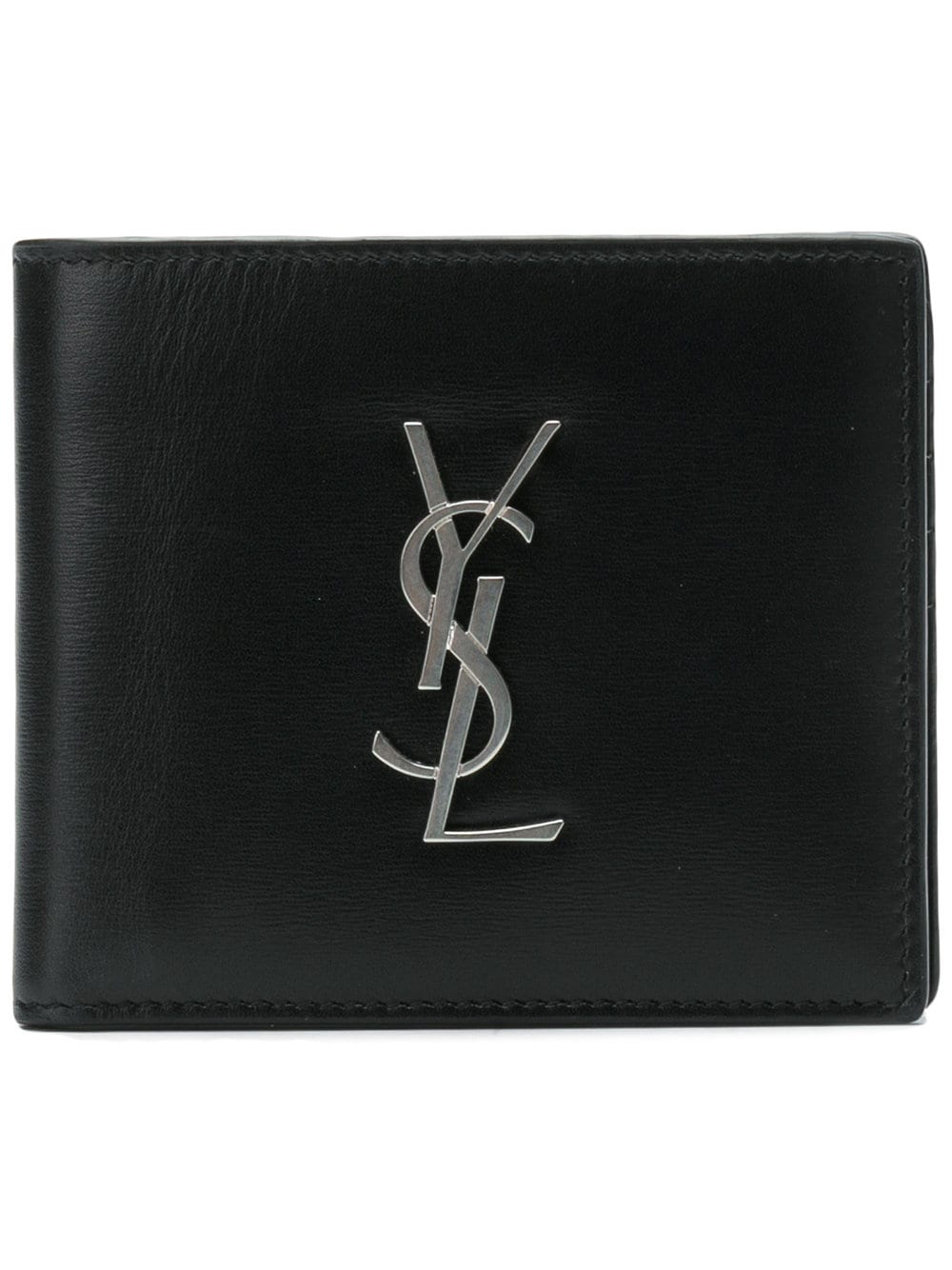 Saint Laurent Men Cassandre East/West Smooth Leather Wallet