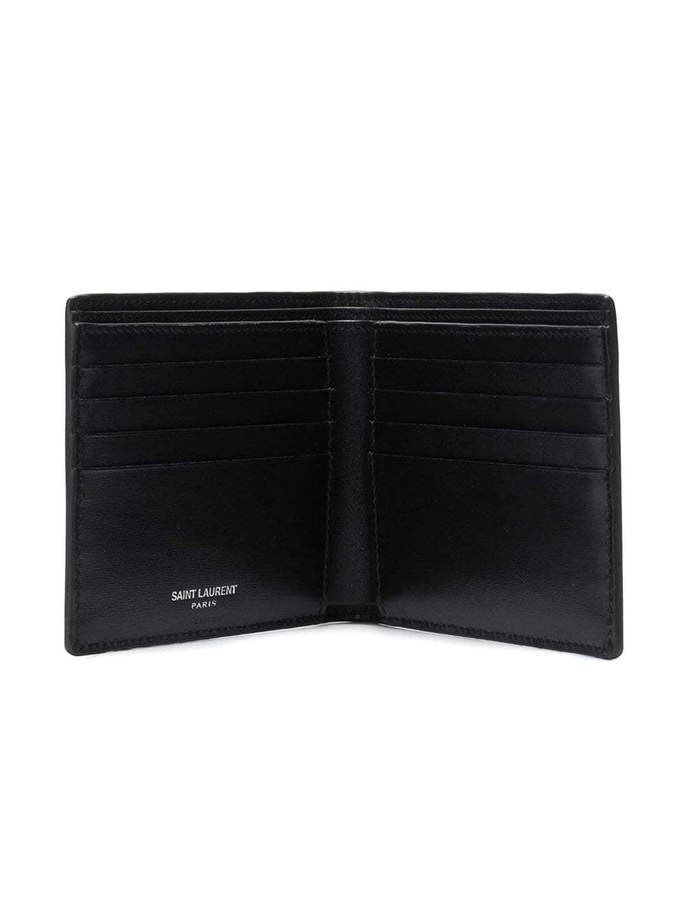 Saint Laurent Men Cassandre East/West Smooth Leather Wallet