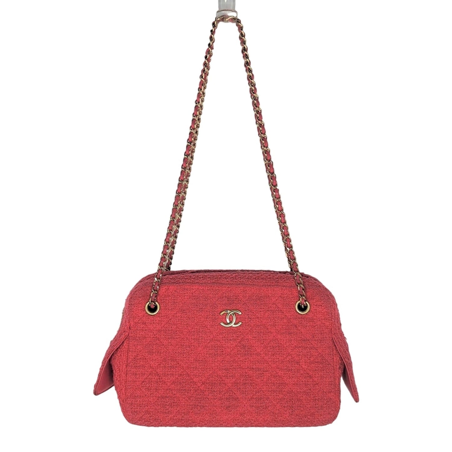 Chanel bag Pink Quilted Tweed CC Camera Case