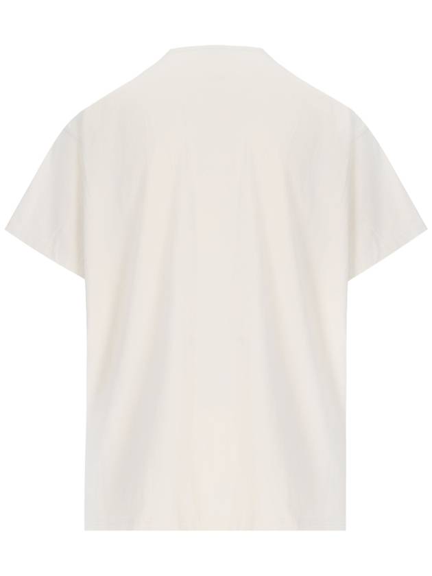 Balenciaga Metal BB Stencil Cotton Short Sleeve T-Shirt White