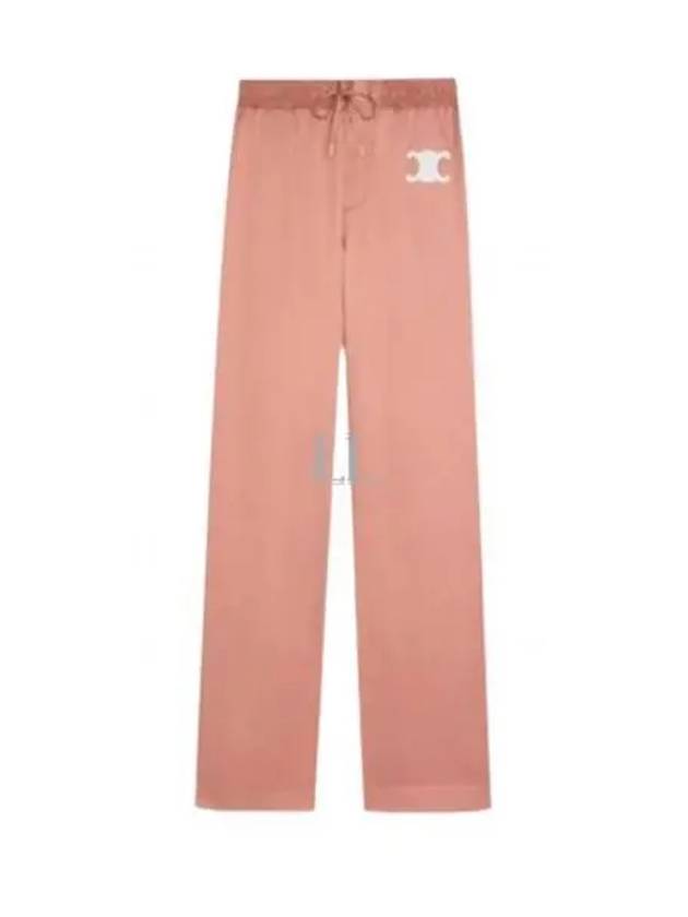 CELINE Triomphe Patch Athletic Track Pants Pink