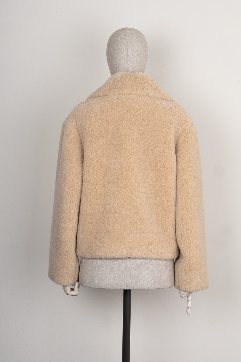 CELINE Loose Peacoat Cashmere Silk Naturel