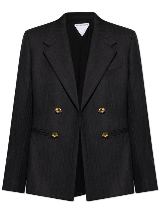 Bottega Veneta Bottega Veneta Blazer With Open Lapels, Women's, Black