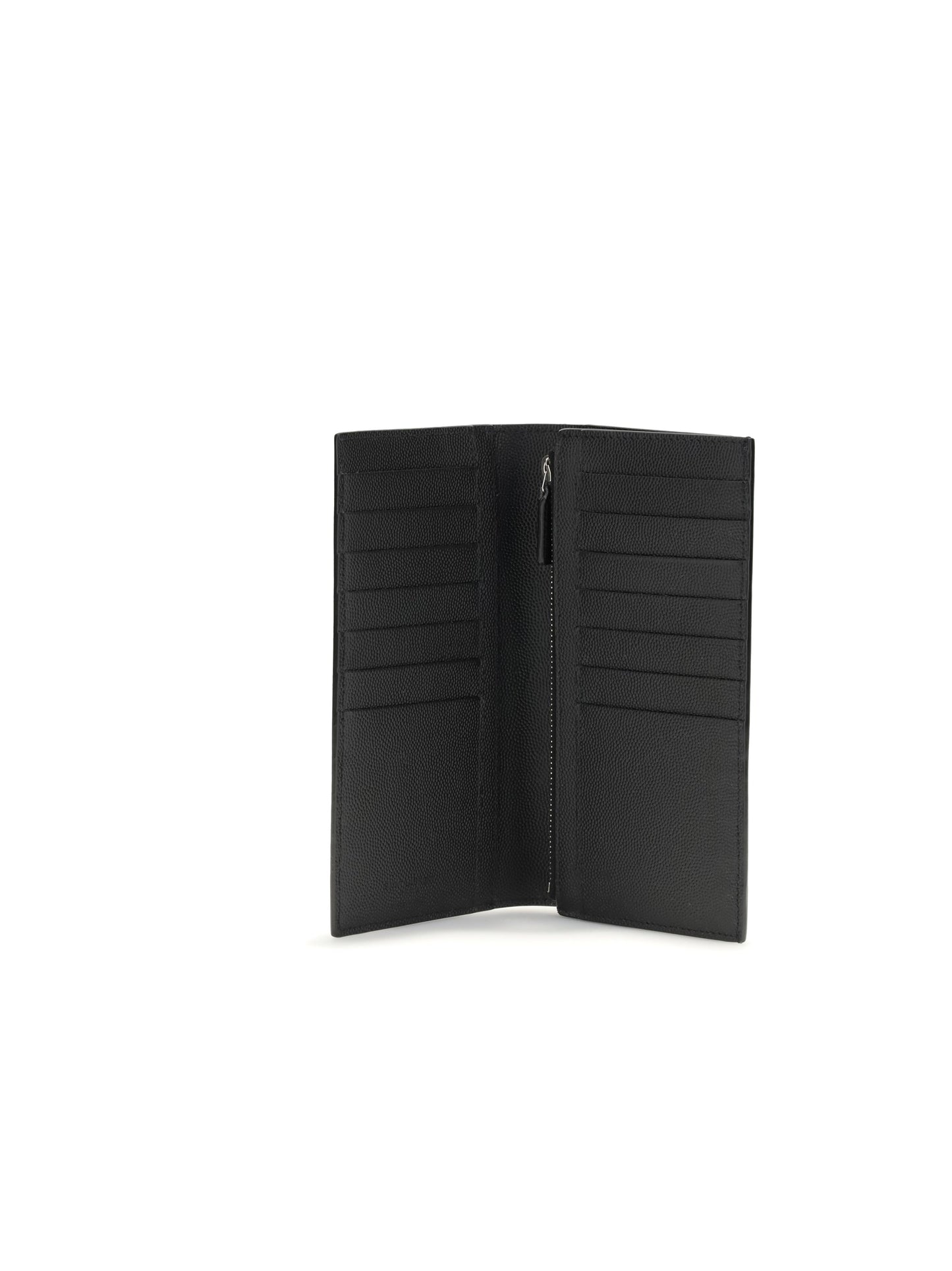 Saint Laurent Men Grained Leather Wallet