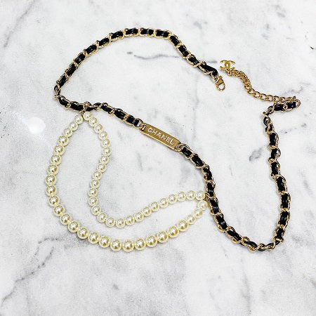Chanel Black Pearl Belt