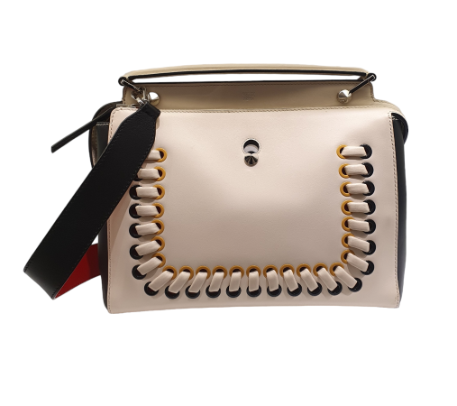 Fendi Bicolor Dotcom 2 Way Tote Bag