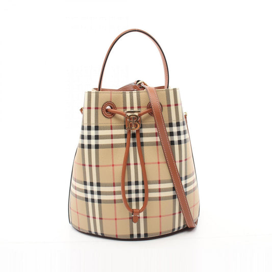 Burberry   Coated Canvas Pvc Leather Handbag ()