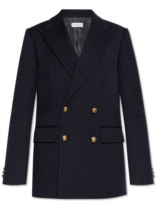 Burberry Burberry Double-breasted Blazer, Women's, Navy Blue