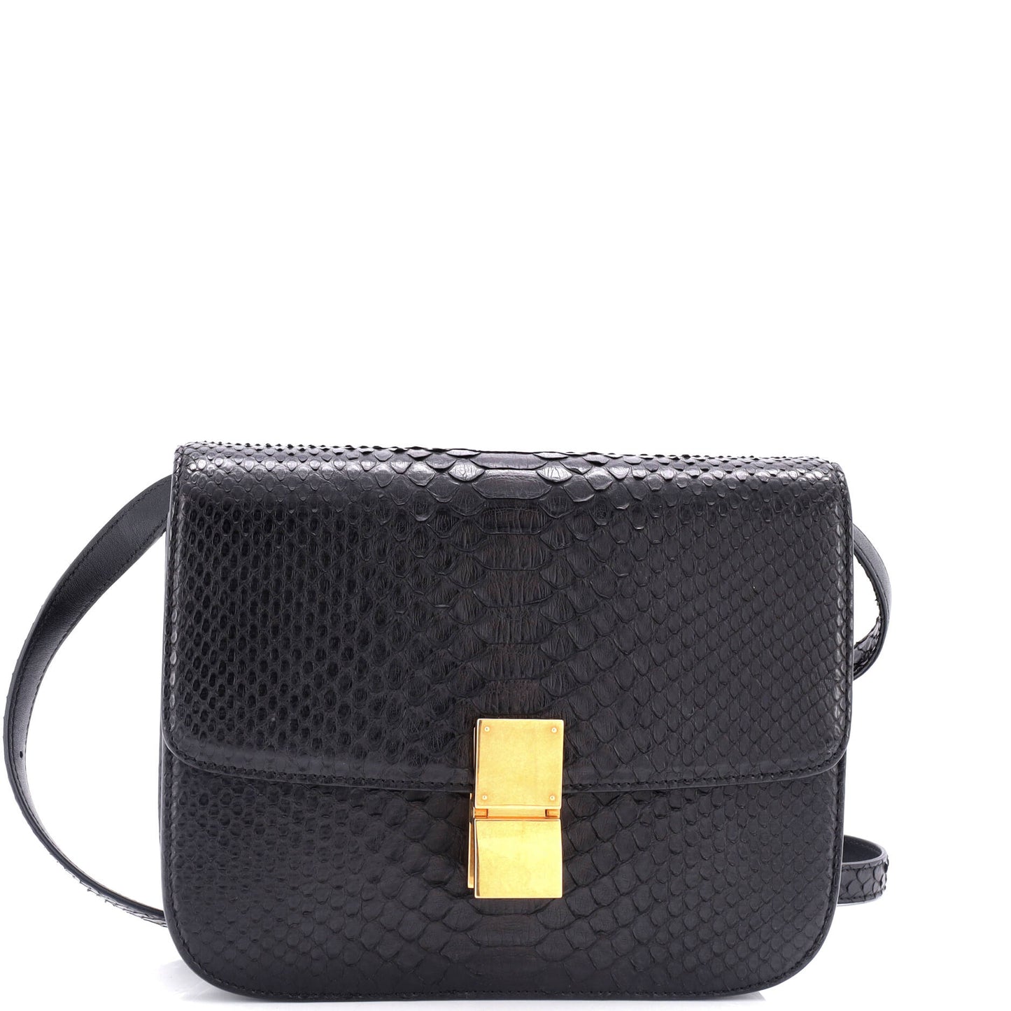 Celine Classic Box Bag Python Medium