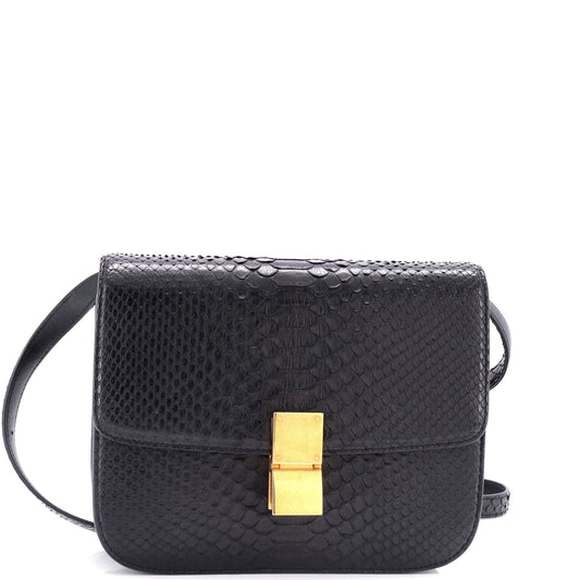 Celine Classic Box Bag Python Medium