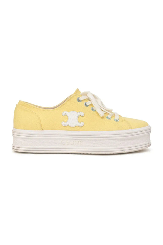 Jane cloth trainers Celine Yellow