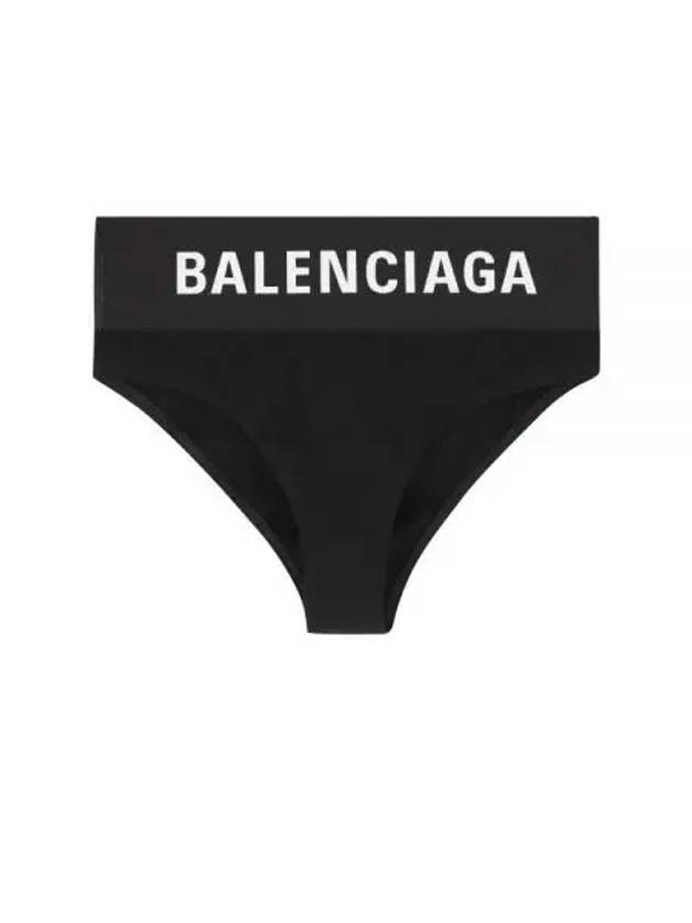 Balenciaga Logo Elastic Briefs Black