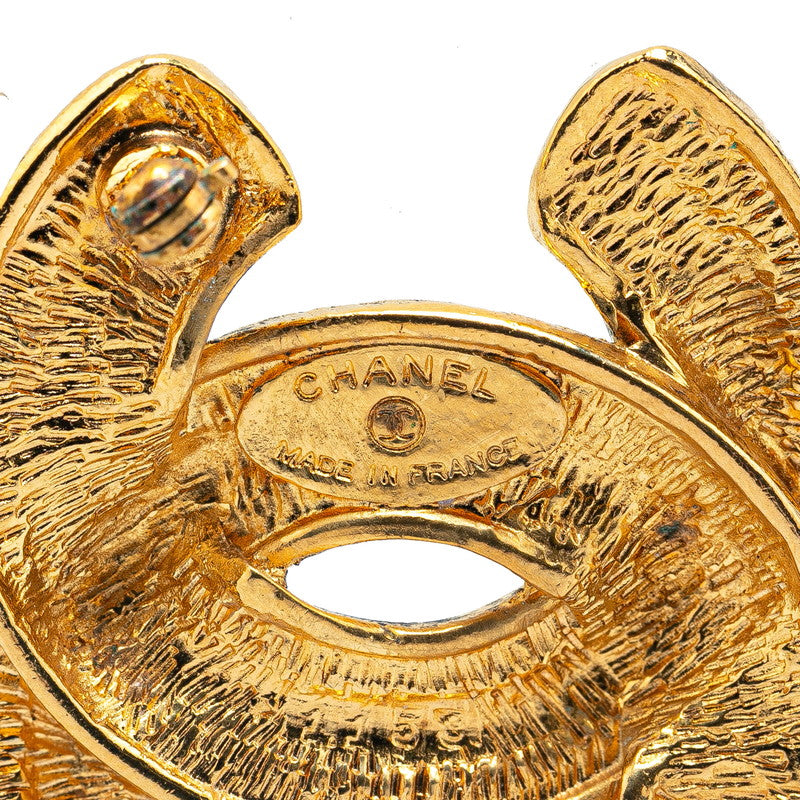 Chanel Coco Mark Matelasse Brooch Gold