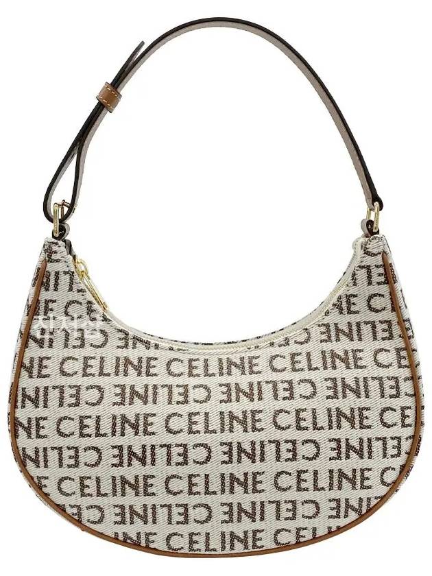 CELINE WoMen's Lettering Logo Mini Shoulder Bag Tan