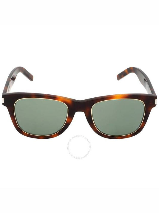Saint Laurent Saint Laurent Green Square Unisex Sunglasses SL 51 RIM 003 50