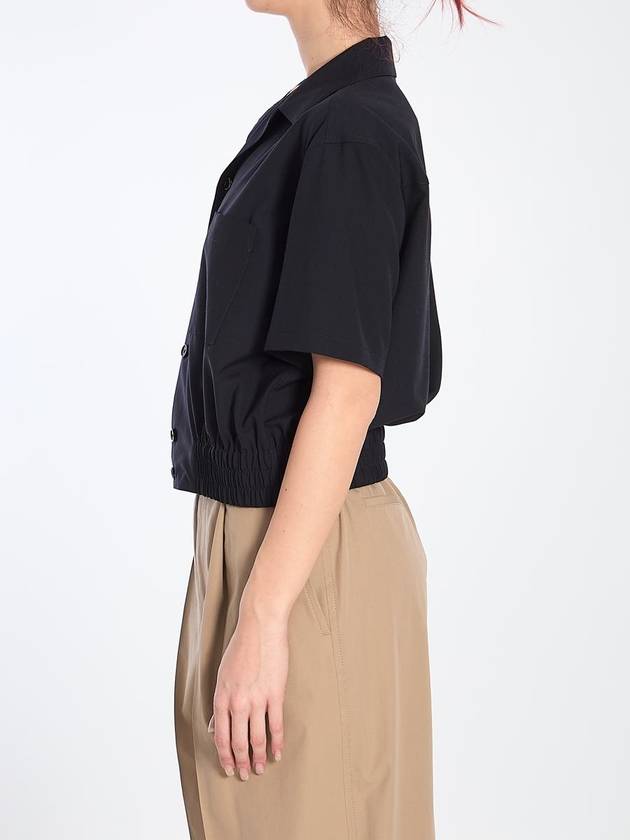 Bottega Veneta Fine Wool Crop Shirt