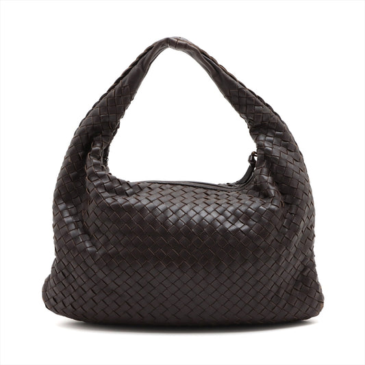 Bottega Veneta  Interretto Hobo Leather Shoulder Bag Brown