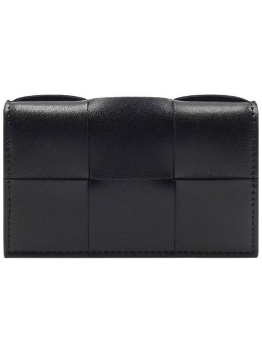 Bottega Veneta Cassette Business Card Wallet Black