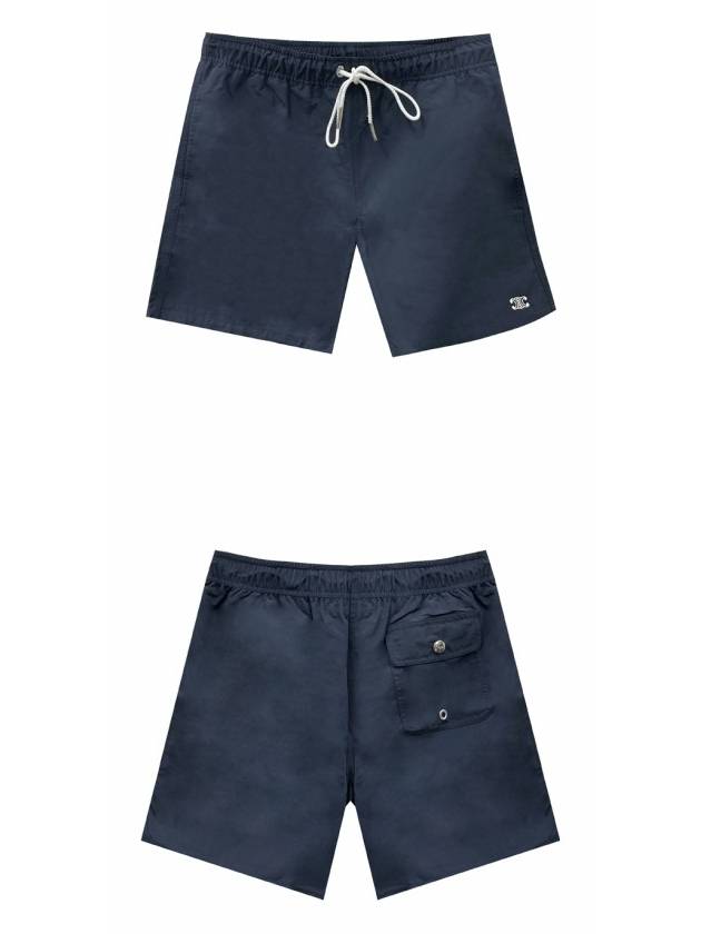 CELINE Triomphe Embroidered Swim Shorts Navy