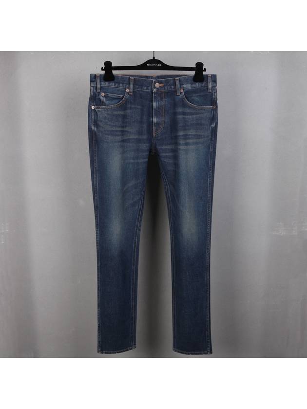 CELINE Washing Skinny Jeans Blue