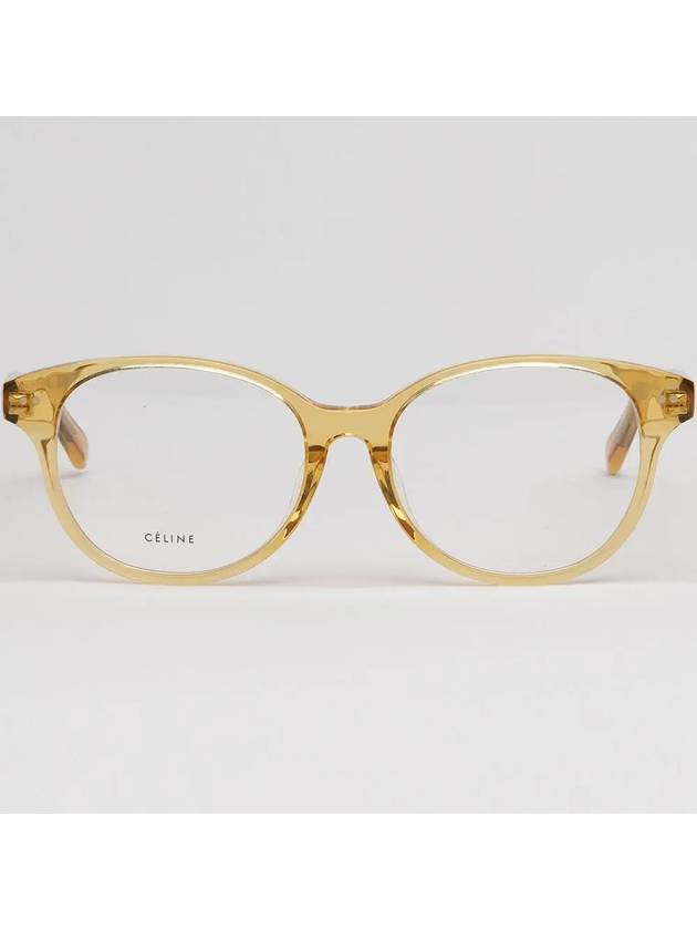 CELINE Eyewear Round Eyeglasses Yellow