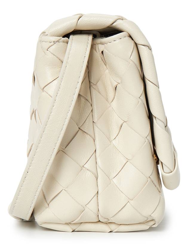 Bottega Veneta Mini Intrecciato Cross Bag White