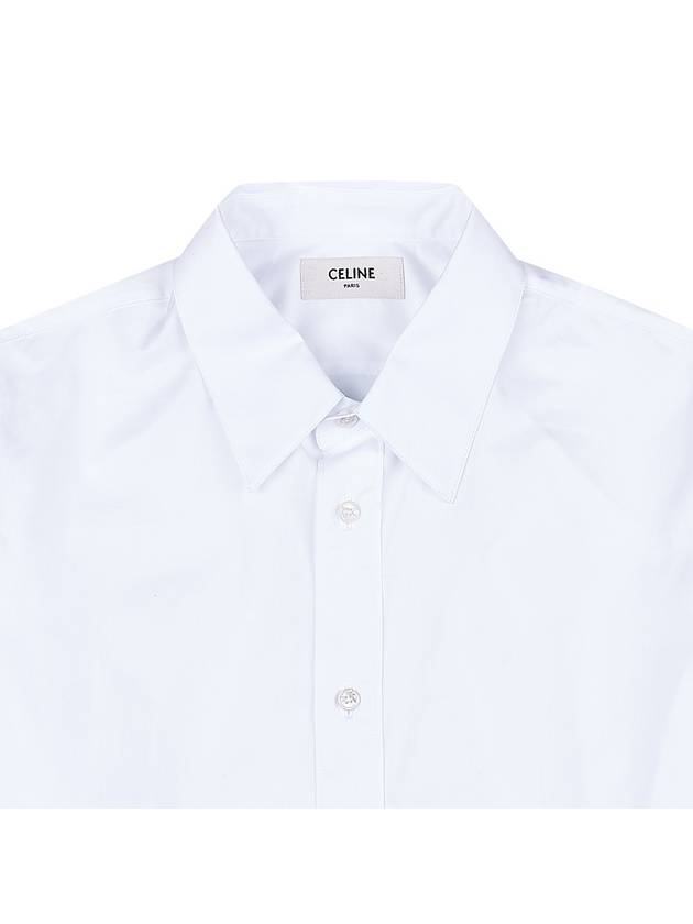CELINE Poplin Long Sleeve Shirt White