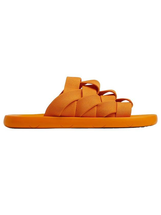 Bottega Veneta Intrecciato Flat Slippers Tangerine