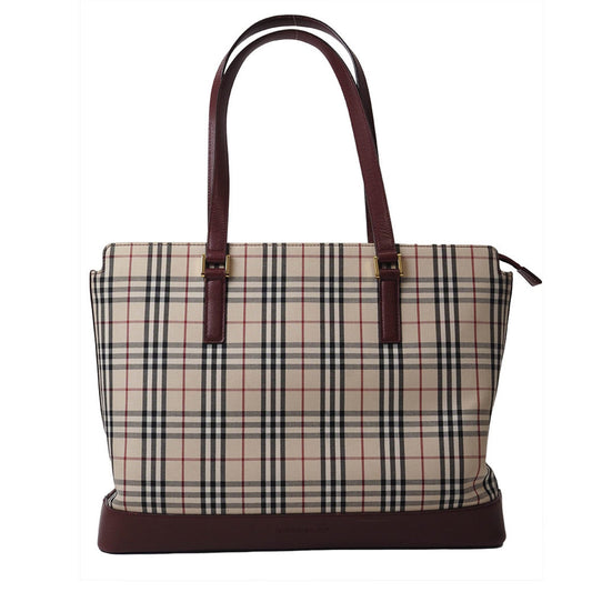 Burberry   Canvas Leather Tote Bag ()