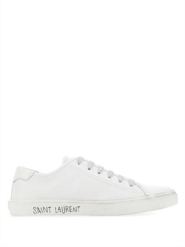 Saint Laurent Men's Malibu Low Top Sneakers White