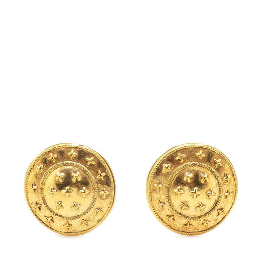 Chanel Vintage Gold Plated Earrings