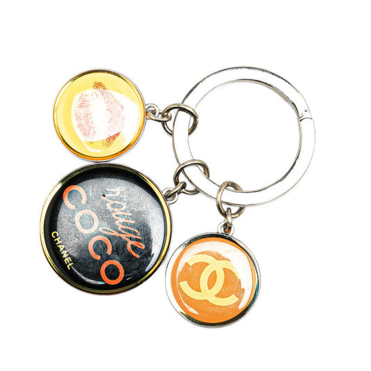 Chanel Rouge Coco 2010 Keyring Silver Multicolor