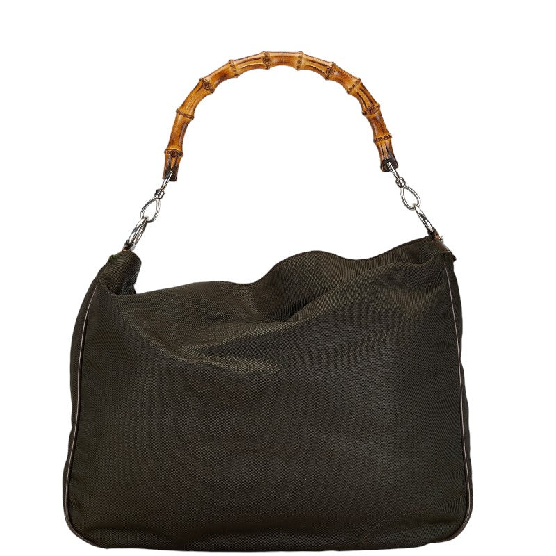 Gucci Bamboo Nylon Leather 2way Bag