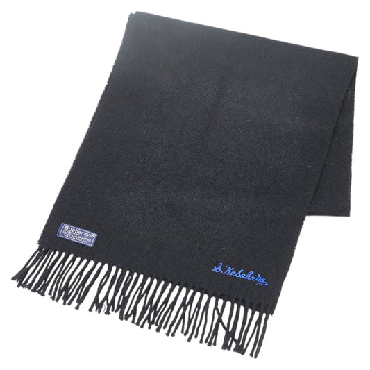 Burberry Cashmere Logo Embroidered Scarf