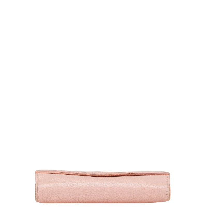 Chanel Caviar Skin Bifold Wallet Pink