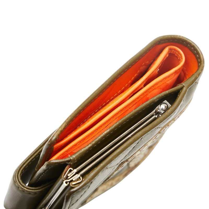 Chanel Cambon Line Python Embossed Wallet