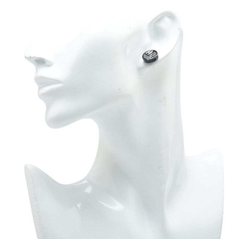 Chanel Coco Mark Earrings Plastic Metal